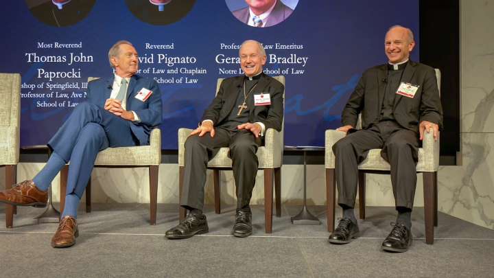 Bishop Paprocki, others talk faith formation of Catholic lawyers at Ave Maria conference