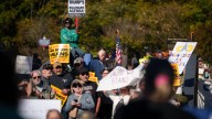 Hundreds gather for No Kings rally in downtown Fayetteville