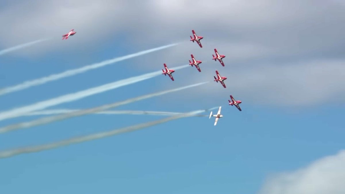 Espectáculo de los Canadians Snowbirds Fleet Week en San Francisco