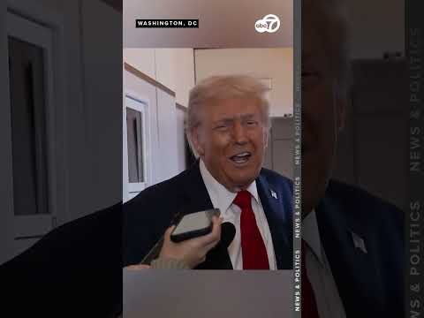 Trump tells reporters he doesn't think he'll go to Heaven during Air Force One flight to Israel