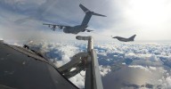 Los dos eurofighters y el A400M enviados por España ya patrullan en Lituania: así es la operación 'Eastern Sentry' de la OTAN