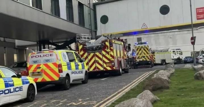 Aberdeen Royal Infirmary evacuated as police swoop in and make arrest