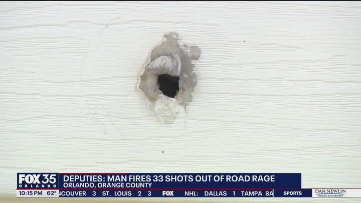 Deputies: Man fires 33 shots in road
