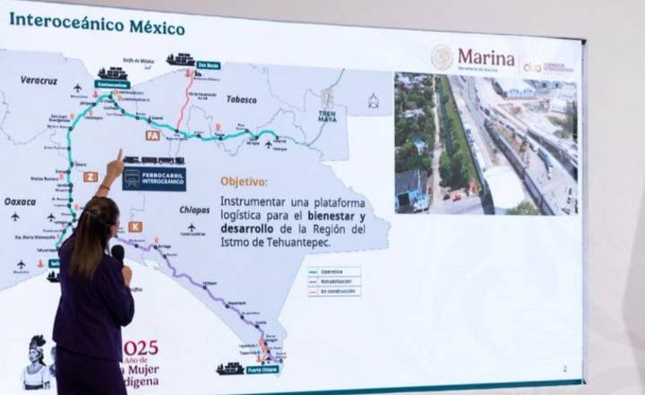 Tren Interoceánico alcanza 87% de avance y promete desarrollo en el sur de México