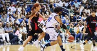 FOTOS: Zuleyka Rivera "gardea" a DJ Luian en juego de celebridades de NBA