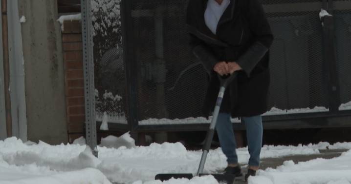 Residents shovel out after Butte hit with early snowfall