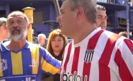 EN VIVO.- ¡Hasta siempre Miguel! Camisetas de Boca y Estudiantes en la despedida a Russo