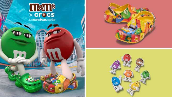 The new Crocs x M&M collab is designed for your sweet tooth