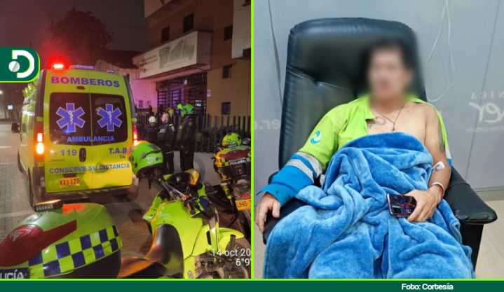 Tres hombres agredieron brutalmente a un operario de aseo tras pedirles que no tiraran basura en la calle