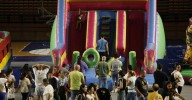 ¿Sabe usted que el Paco Paz se transformó en un parque de juegos durante el día de ayer?