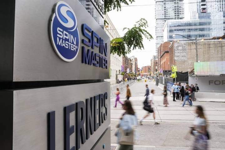 Toy company Spin Master reports Q3 profit and revenue down from year ago