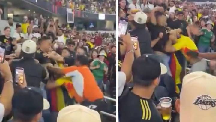 En video: así fue el enfrentamiento entre hinchas de Colombia y México luego del partido en Texas