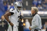 Raiders coach Pete Carroll’s 1st season marred by blowout loss to Colts 