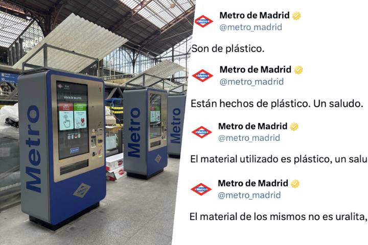"Es plástico, un saludo": Metro de Madrid se ha gastado una millonada en máquinas avanzadas para cubrirlas como chozas