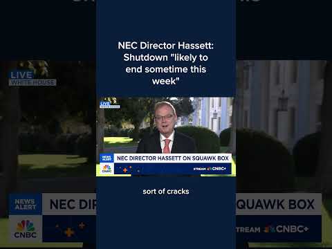 NEC Director Hassett: Shutdown 'likely to end sometime this week'