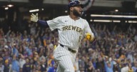Brewers' Chourio starting in Game 2 of NLDS vs. Cubs after exiting Game 1 with hamstring tightness
