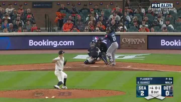 MLB: Eugenio «Bolibomba» Suárez la saca de jonrón en victoria de Marineros de Seattle sobre Tigres de Detroit 8
