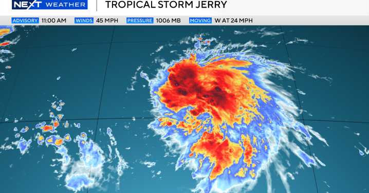 Will Tropical Storm Jerry impact South Florida? See the storm's projected path.