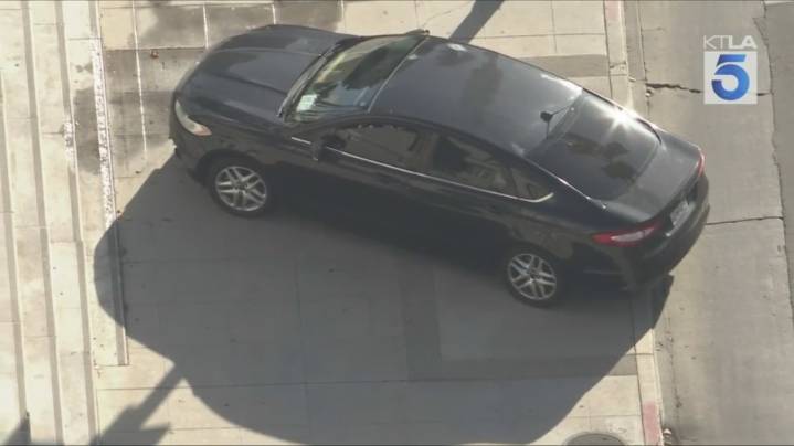 LIVE: Vehicle crashes into steps of L.A. City Hall