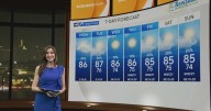 Spotty showers and temperatures in the mid-80s forecast for South Florida this week