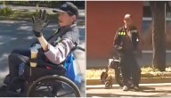 La insólita respuesta de hombre que fingía estar en silla de ruedas en Recoleta para pedir dinero