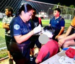 Futbolista lesionado tras golpearse la cabeza con un poste en Kanasín