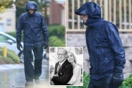 Mitt Romney's despondent brother strolls through rain days after estranged wife found dead