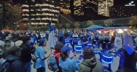 Pre-game party outside Rogers Centre