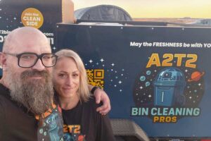 St. Anthony couple want you to ‘join the clean side’ with this service for your garbage cans