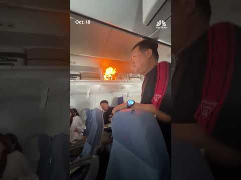 Lithium battery catches fire during Air China flight