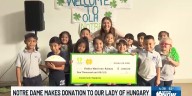 Students at Our Lady of Hungary grade school celebrate annual ‘Extra Yard for Teachers’ initiative