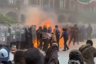 Policía resulta quemado en marcha del 2 de octubre en CDMX