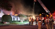 Roof collapses, firefighter hurt during blaze at Gwinnett business