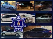 Recuperó policía 8 autos robados tras operativo; estos son