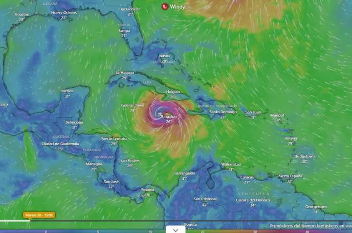 Huracán Melissa de categoría 5 azota Jamaica con vientos de 300 km/h