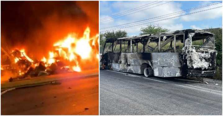 Zacatecas amanece con bloqueos carreteros e incendios de vehículos