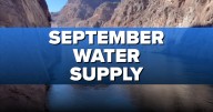 September Water Supply: Lake Mead down 6 feet compared to last year
