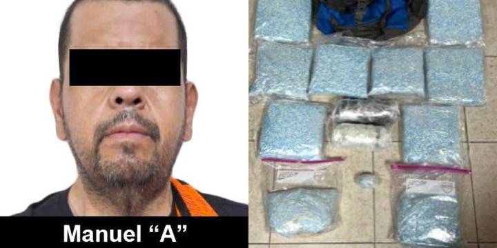 Procesan a hombre que portaba más de 100 mil pastillas de fentanilo en un centro comercial de CDMX