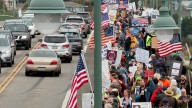 No Kings protest on Bremerton's Manette Bridge