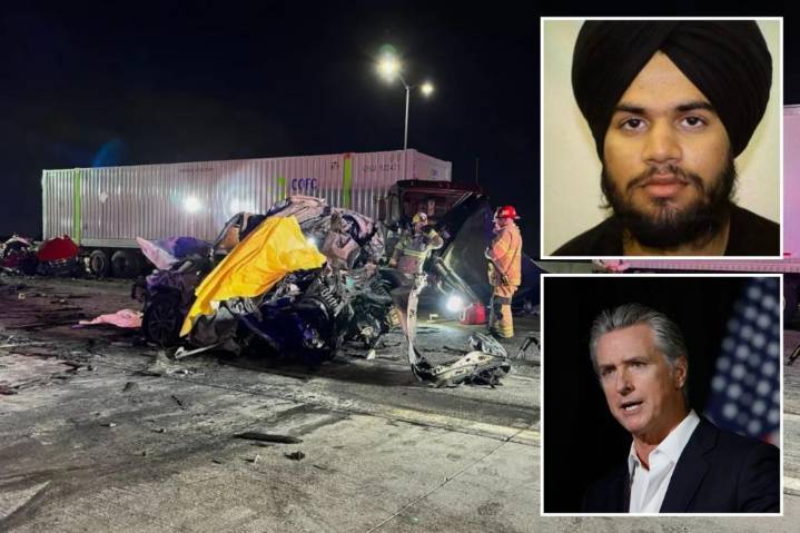 DOT report blames Newsom for illegal immigrant trucker's deadly Calif. crash