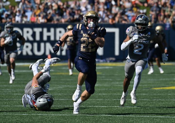 Navy football edges Air Force, 34