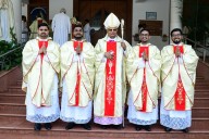 Mangaluru: Four Jesuit deacons ordained priests at Fatima Retreat House, Divine Mercy Church