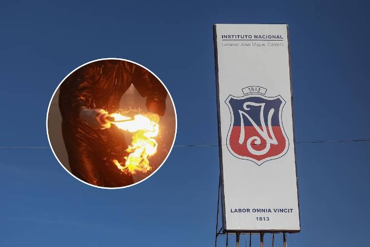“Es lo que hacen siempre”: profesor atacado con bomba molotov en el Instituto Nacional detalla cómo logró salir ileso