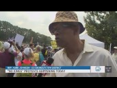 11Alive speaks with Rep. Hank Johnson during "No Kings" protest in Atlanta