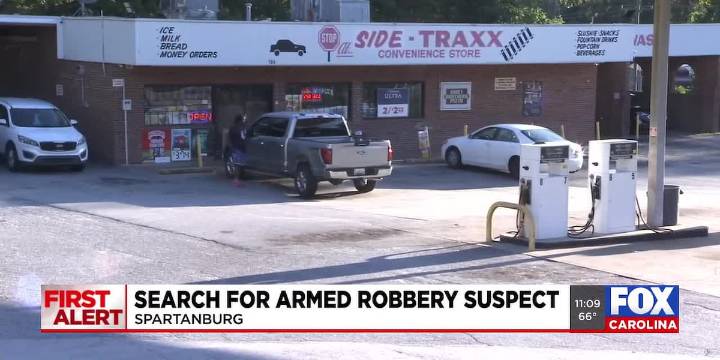 Search for armed robbery suspect in Spartanburg