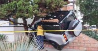 Crash sends vehicle into West Los Angeles home, 1 injured