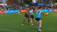 AFLW star Indy Tahau stuns with ‘special’ goal to set new record in Port Adelaide’s win over Adelaide