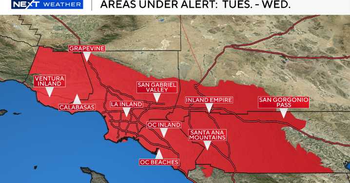 Fire danger continues in Southern California as Santa Ana winds, heat persist