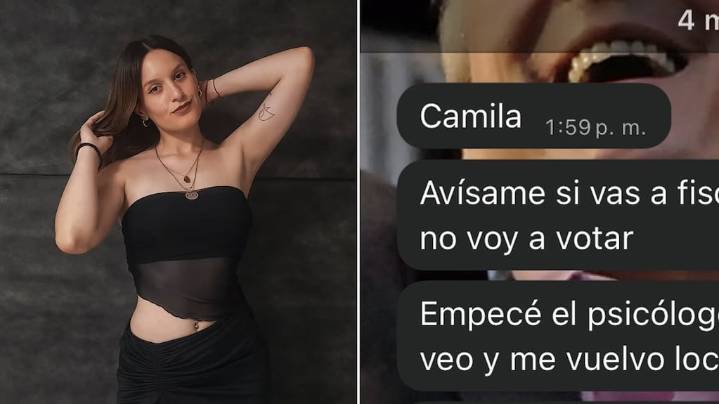 Una joven volvió a su pueblo por las elecciones y recibió un inesperado mensaje de su ex: “Me vuelvo loco”
