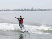 Kashmir’s Dal Lake hosts water skiing events